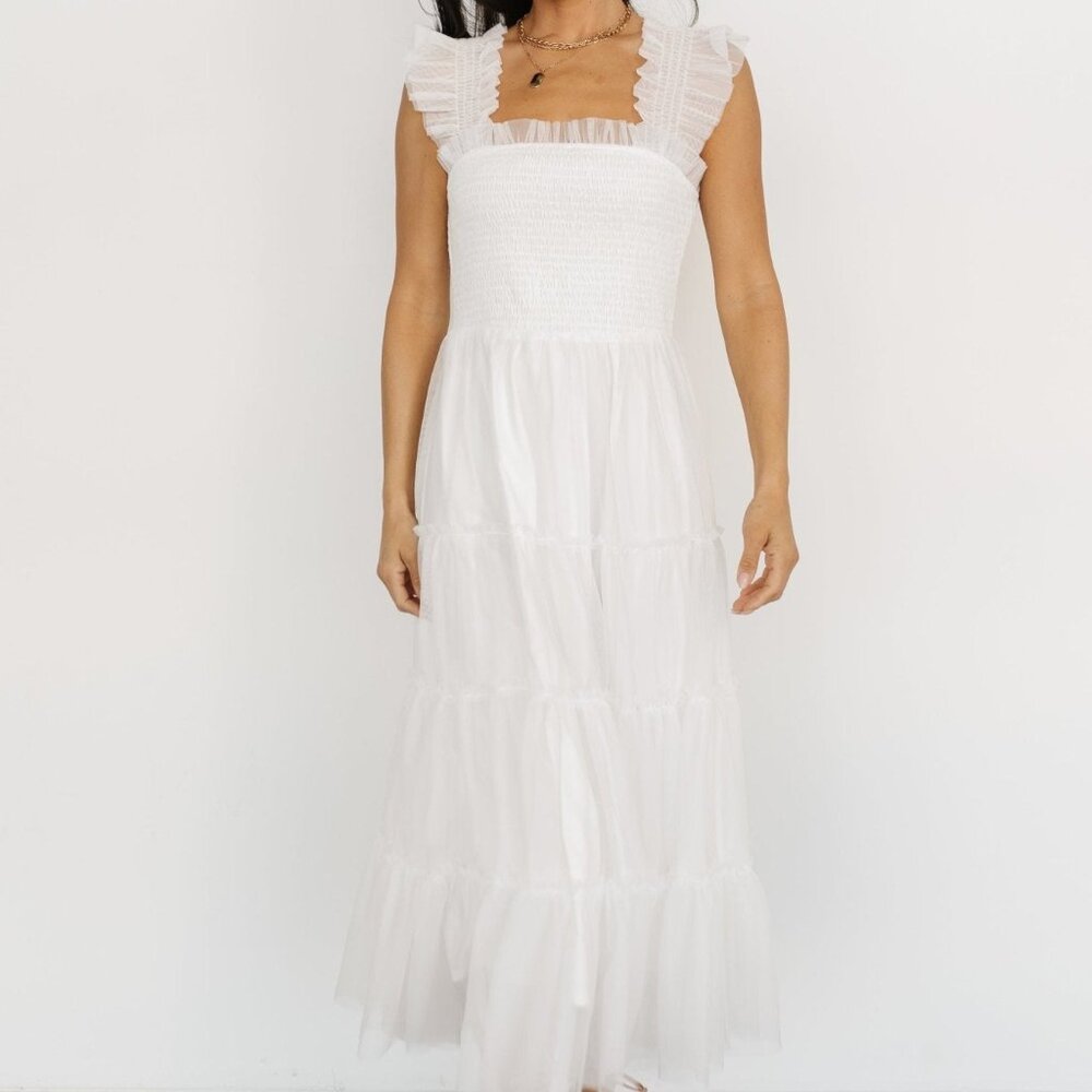 Baltic Born White Midi Dress
